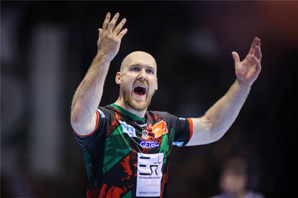 Christian O’Sullivan wird nach dem Gummersbach-Spiel verabschiedet. (Archivbild)Ronny Hartmann/dpa