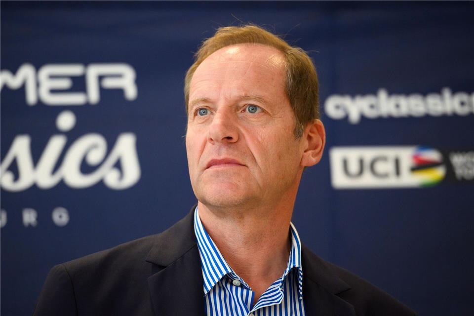 Christian Prudhomme spricht über einen möglichen Tour-Start 2030 in Deutschland. (Archivbild)Gregor Fischer/dpa