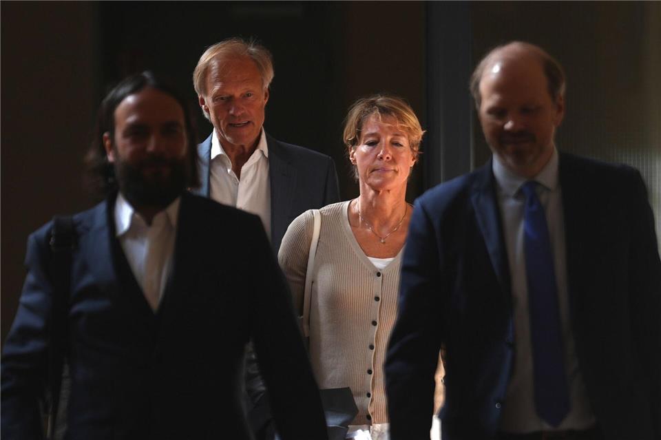 Christina Block auf dem Weg ins Gericht.Marcus Brandt/dpa