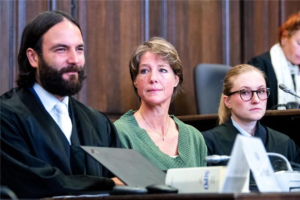 Christina Block bittet das Gericht, ihre Tochter nicht in öffentlicher Sitzung anzuhören.Daniel Bockwoldt/dpa Pool/dpa