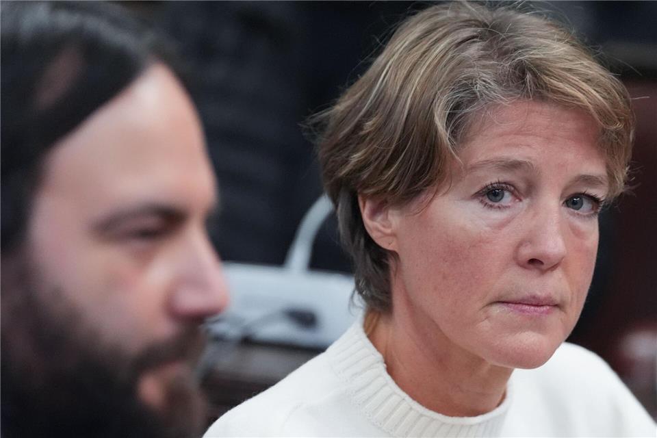 Christina Block hat im Prozess um die Entführung ihrer Kinder erneut ihre Unschuld beteuert.Marcus Brandt/dpa