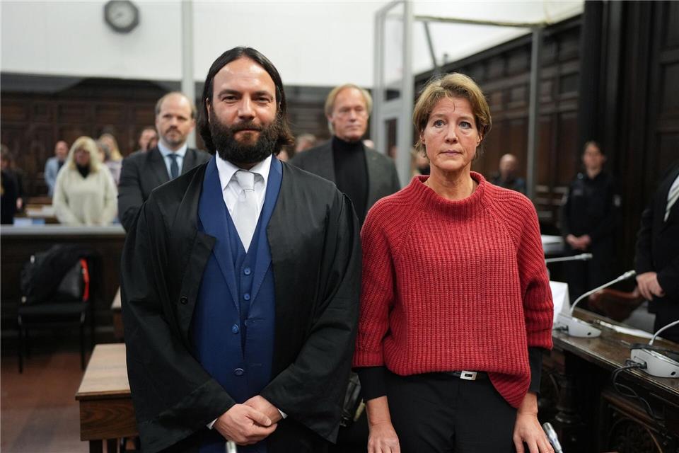 Christina Block ist eine von sieben Angeklagten im Prozess vor dem Landgericht.Marcus Brandt/dpa-Pool/dpa