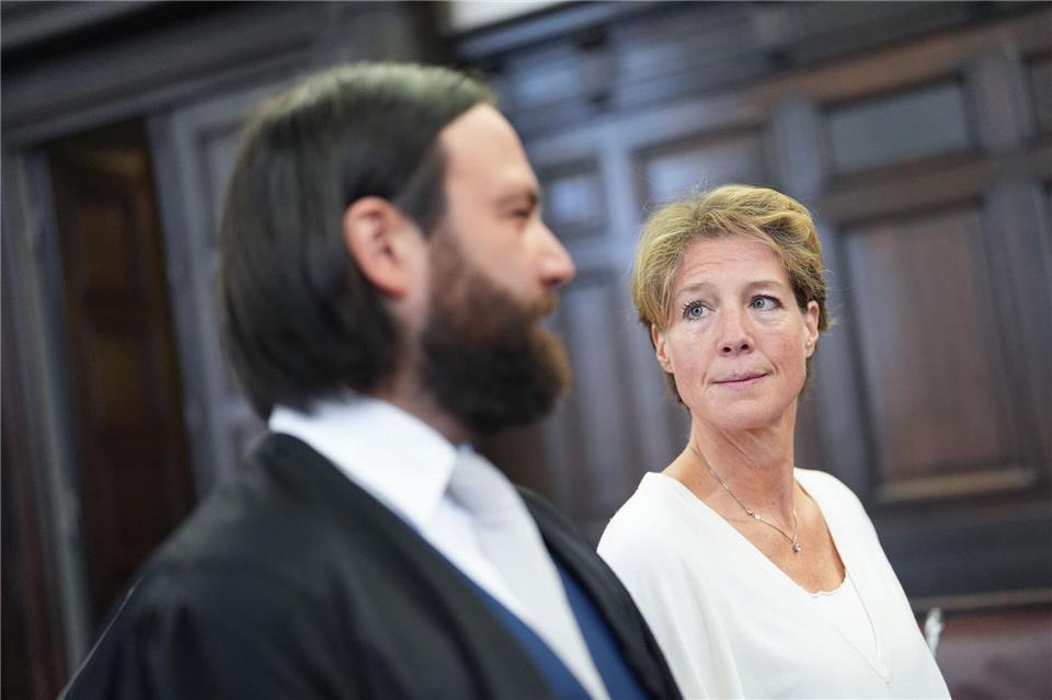 Christina Block soll die Entführung ihrer eigenen Kinder beauftragt haben.Marcus Brandt/Pool dpa/dpa