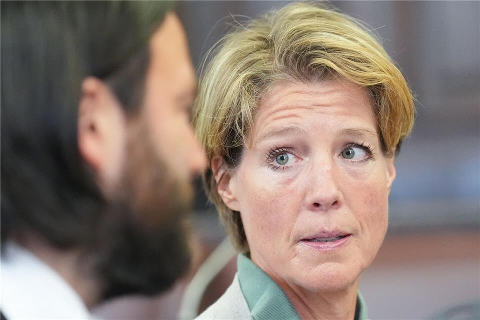 Christina Block soll die Entführung ihrer eigenen Kinder beauftragt haben.Marcus Brandt/dpa Pool/dpa