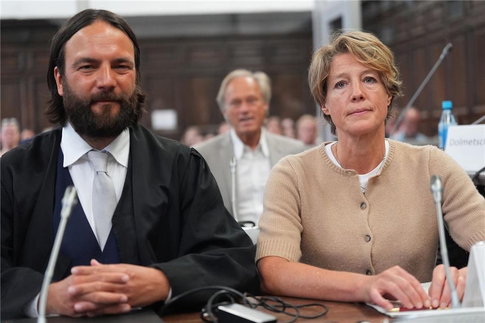 Christina Block soll die Entführung ihrer eigenen Kinder beauftragt haben.Marcus Brandt/Pool dpa/dpa