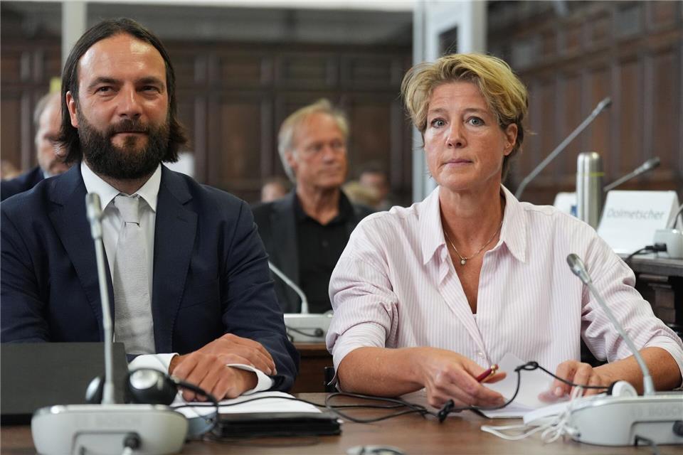 Christina Block soll die Entführung ihrer eigenen Kinder beauftragt haben.Marcus Brandt/Pool dpa/dpa