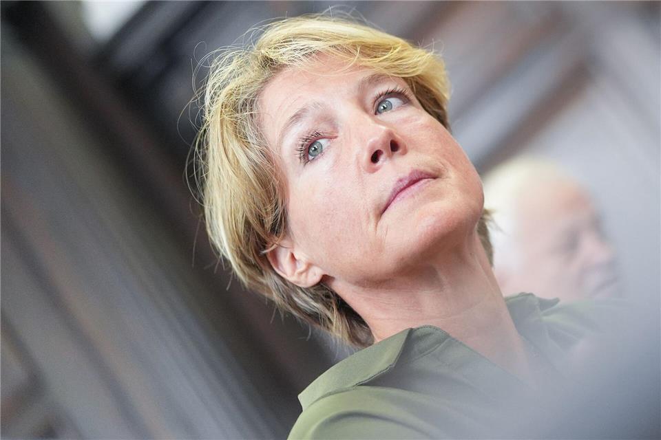 Christina Block soll die Entführung ihrer eigenen Kinder beauftragt haben.Marcus Brandt/Pool dpa/dpa
