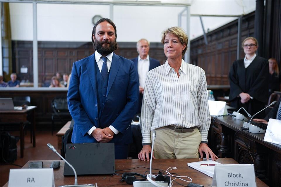 Christina Block soll die Entführung ihrer eigenen Kinder beauftragt haben.Marcus Brandt/dpa Pool/dpa