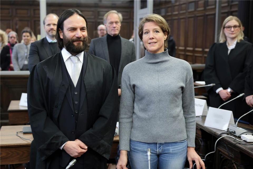 Christina Block sollte die Entführung ihrer eigenen Kinder beauftragt haben.Christian Charisius/dpa-Pool/dpa