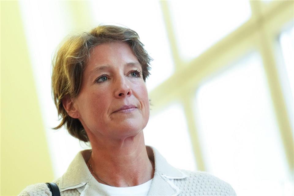 Christina Block widerspricht der Verwendung ihrer Tagebuchaufzeichnungen im Prozess.Marcus Brandt/dpa