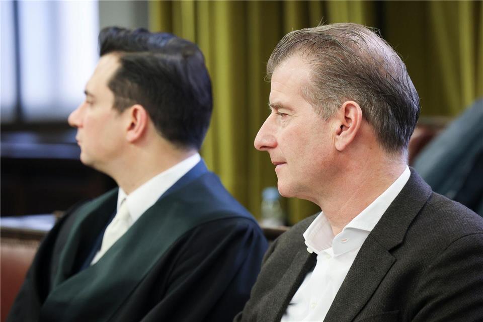 Christina Blocks Ex-Mann nimmt als Nebenkläger an dem Prozess teil.Christian Charisius/dpa-Pool/dpa