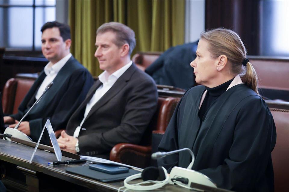 Christina Blocks Ex-Mann verfolgt den Prozess als Nebenkläger.Christian Charisius/dpa/Pool/dpa