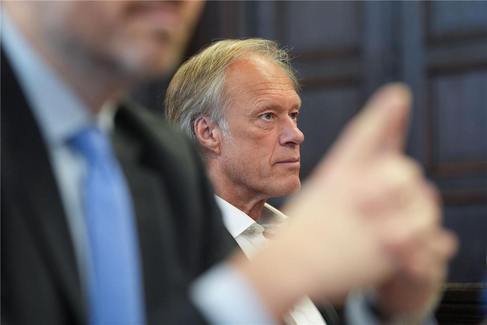 Christina Blocks Lebensgefährte Gerhard Delling telefonierte am Tag der Entführung der Block-Kinder mehrmals mit der Hamburger Polizei.Marcus Brandt/Pool dpa/dpa