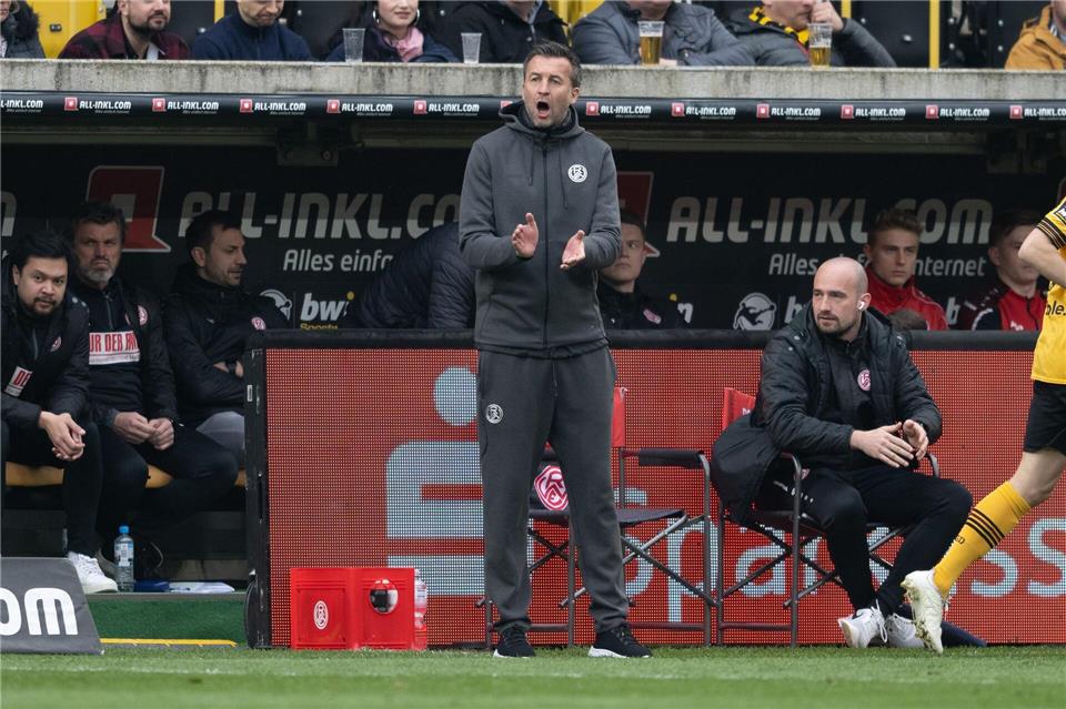 Christoph Dabrowski ist neuer Trainer beim FC Erzgebirge Aue.Sebastian Kahnert/dpa