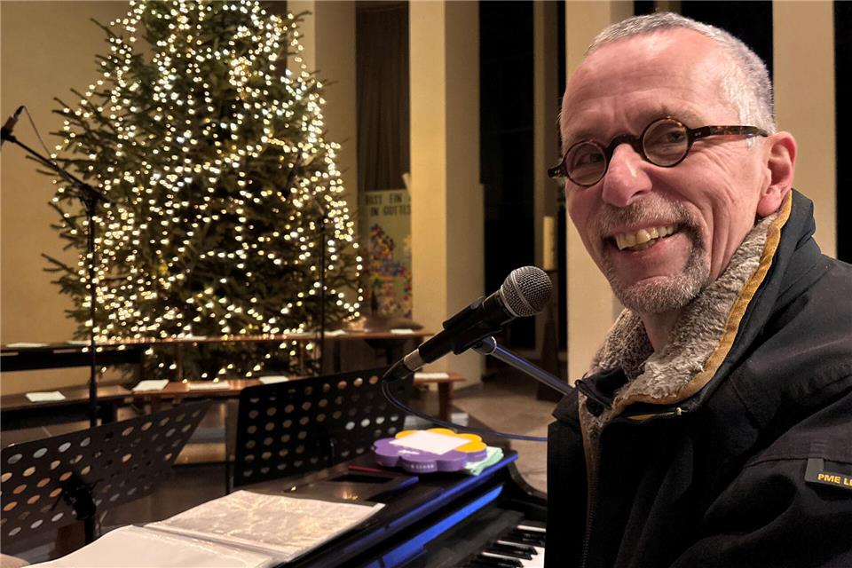 Christoph Jäkel sorgt an Heiligabend mit den Burgspatzen für die musikalische Gestaltung der Krippenfeier und der Familienmesse.