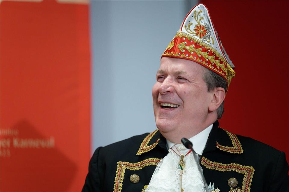 Christoph Kuckelkorn gibt sein Amt als Präsident des Festkomitees Kölner Karneval ab. Henning Kaiser/dpa