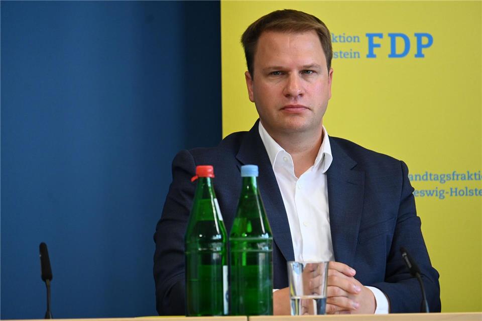 Christopher Vogt kritisiert das Sicherheitspaket der Landesregierung in Schleswig-Holstein. (Archivbild)Felix M�schen/dpa