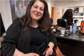 Claudia Rouel freut sich auf ihren Job bei der New York Fashion Week.