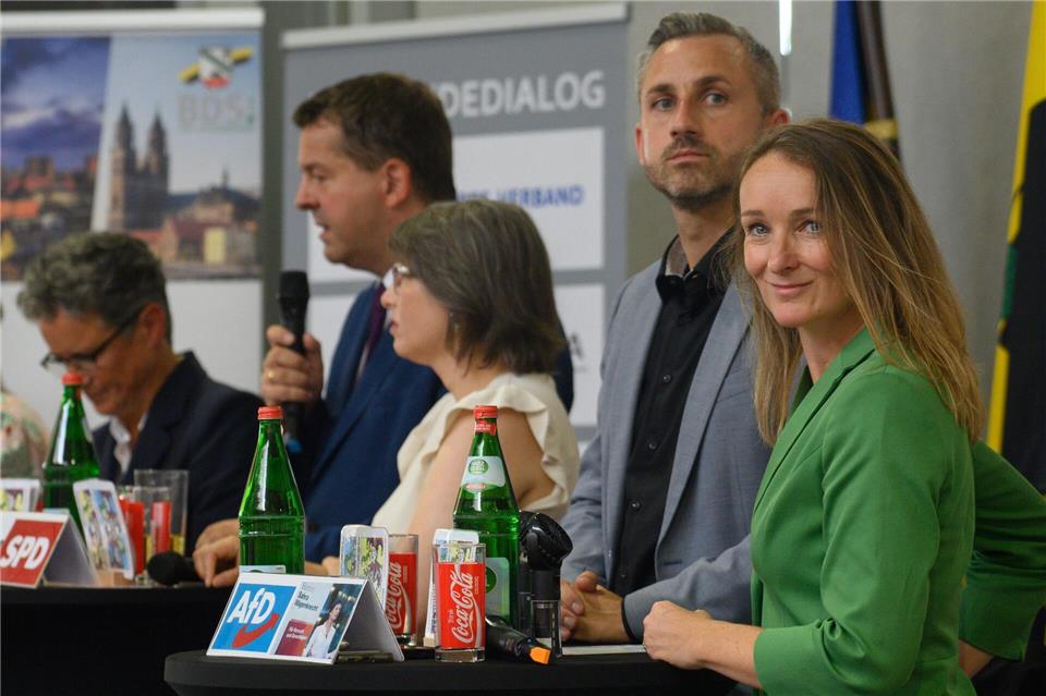 Claudia Wittig vom BSW hofft auf den Einzug ihrer Partei in den Landtag von Sachsen-Anhalt. (Archivbild)Klaus-Dietmar Gabbert/dpa
