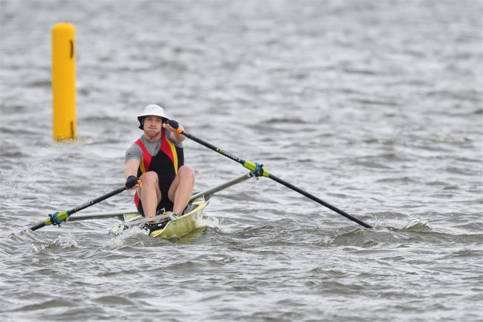 Coastal Rowing feiert 2028 Premiere bei den Olympischen Spielen in Los Angeles. (Archivbild) Robert Michael/dpa