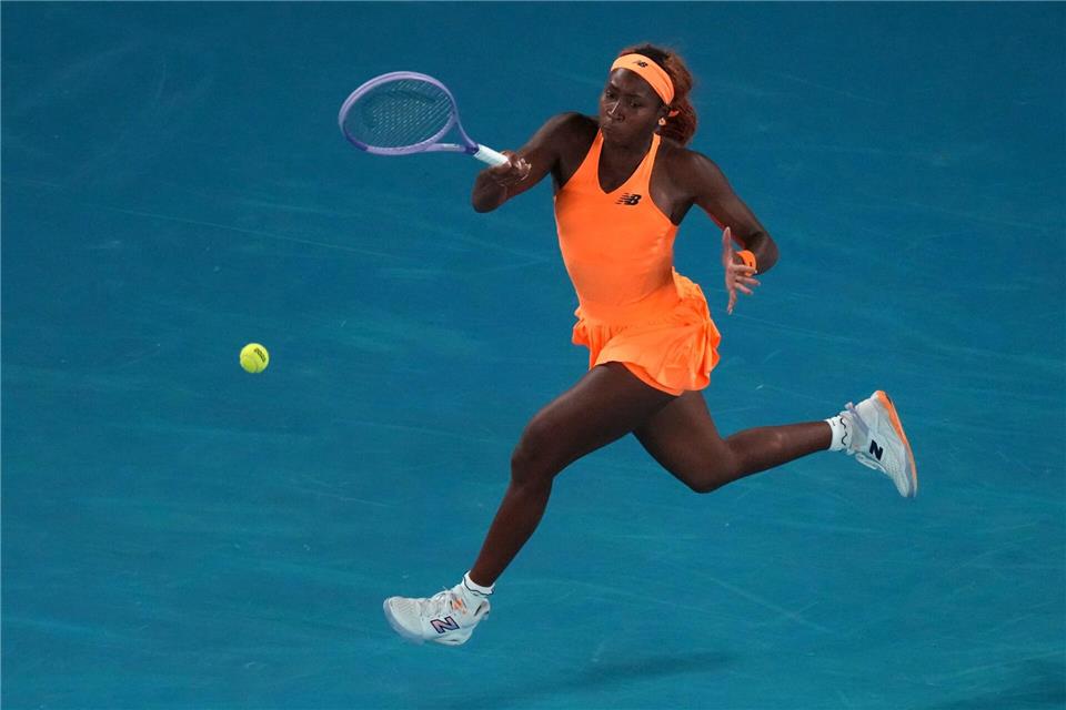 Coco Gauff ließ ihrem Frust in Melbourne freien Lauf.Aaron Favila/AP/dpa