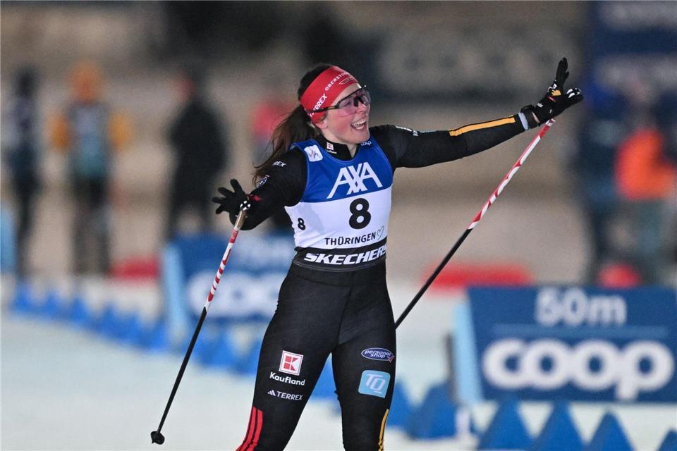 Coletta Rydzek setzt auch bei den Olympischen Winterspielen auf die familiäre Nähe. (Archivbild)Hendrik Schmidt/dpa