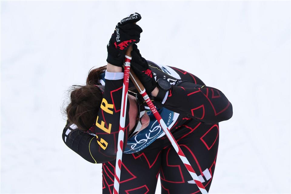 Coletta Rydzek verpasste im Sprint das Finale.Daniel Karmann/dpa