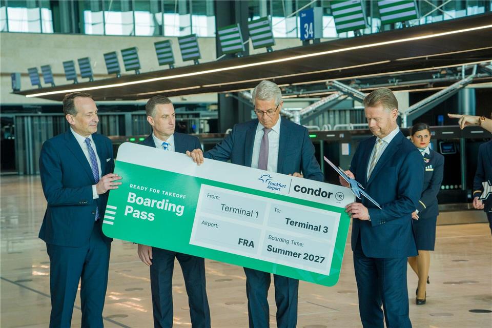 Condor zieht in das neue Terminal am Frankfurter Flughafen. Andreas Arnold/dpa