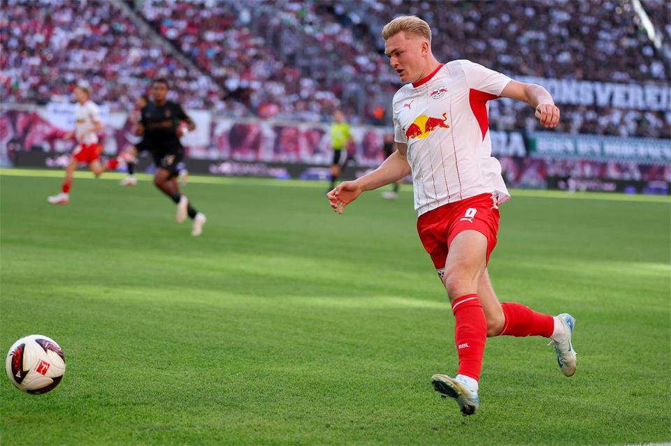 Conrad Harder von RB Leipzig wechselt auf Leihbasis nach Frankreich. (Archivbild)Jan Woitas/dpa