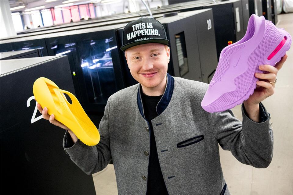 Cornelius Schmitt, CEO des Schuhherstellers Zellerfeld, liebt Sneaker.Daniel Bockwoldt/dpa