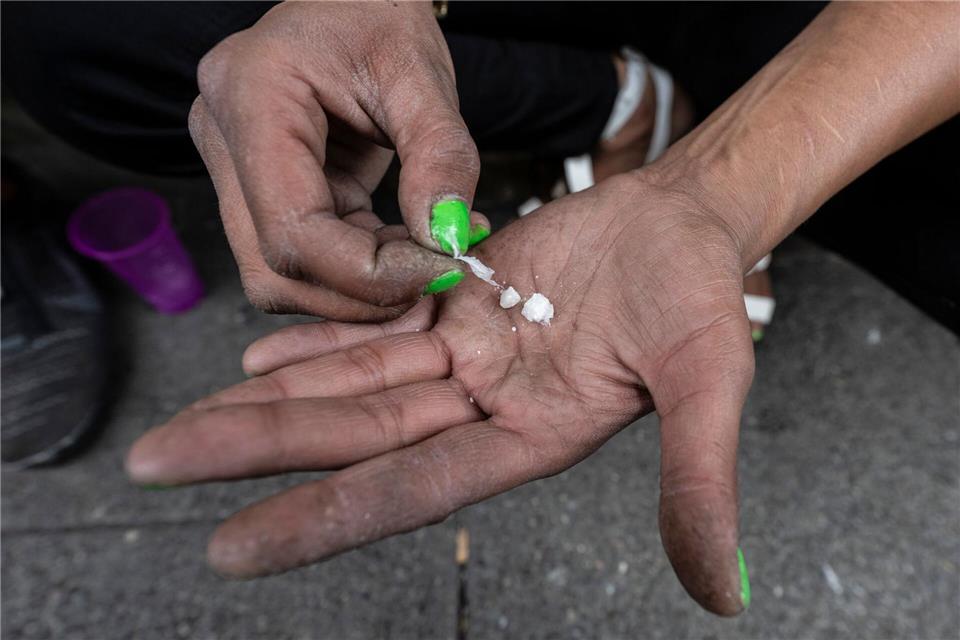 Crack ist eine der vorherrschenden Drogen im Viertel. (Archivbild)Boris Roessler/dpa