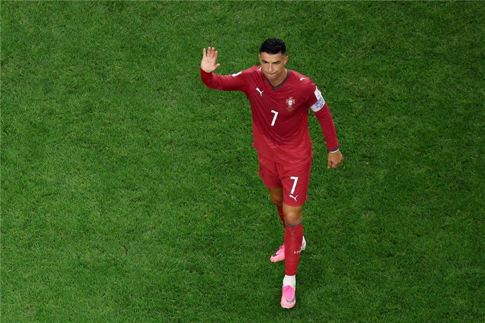 Cristiano Ronaldo deutet ein Ende seiner Laufbahn an. (Archivbild)Sam Hodde/AP/dpa
