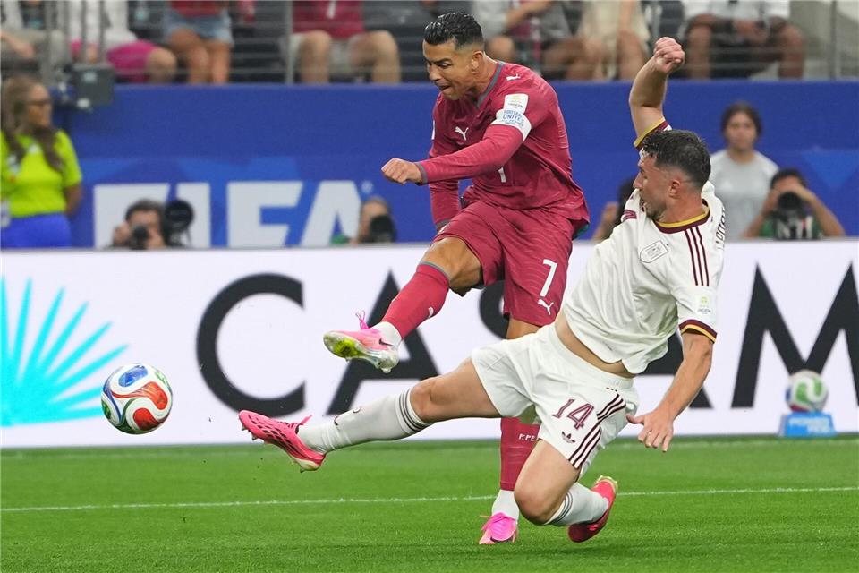 Cristiano Ronaldo hatte auch gegen Spanien seine Chancen. Julio Cortez/AP/dpa