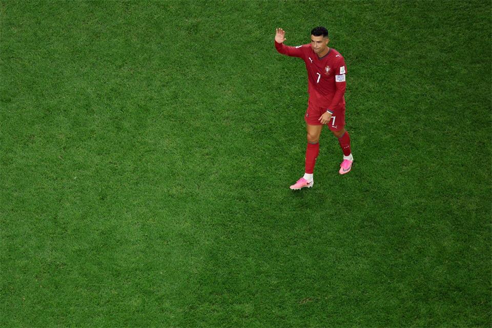 Cristiano Ronaldo nach Portugals WM-Aus gegen Spanien.Sam Hodde/AP/dpa