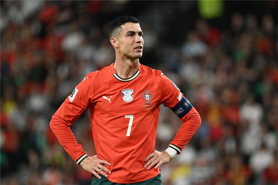 Cristiano Ronaldo scheiterte vom Elfmeterpunkt.Zed Jameson/PA Wire/dpa