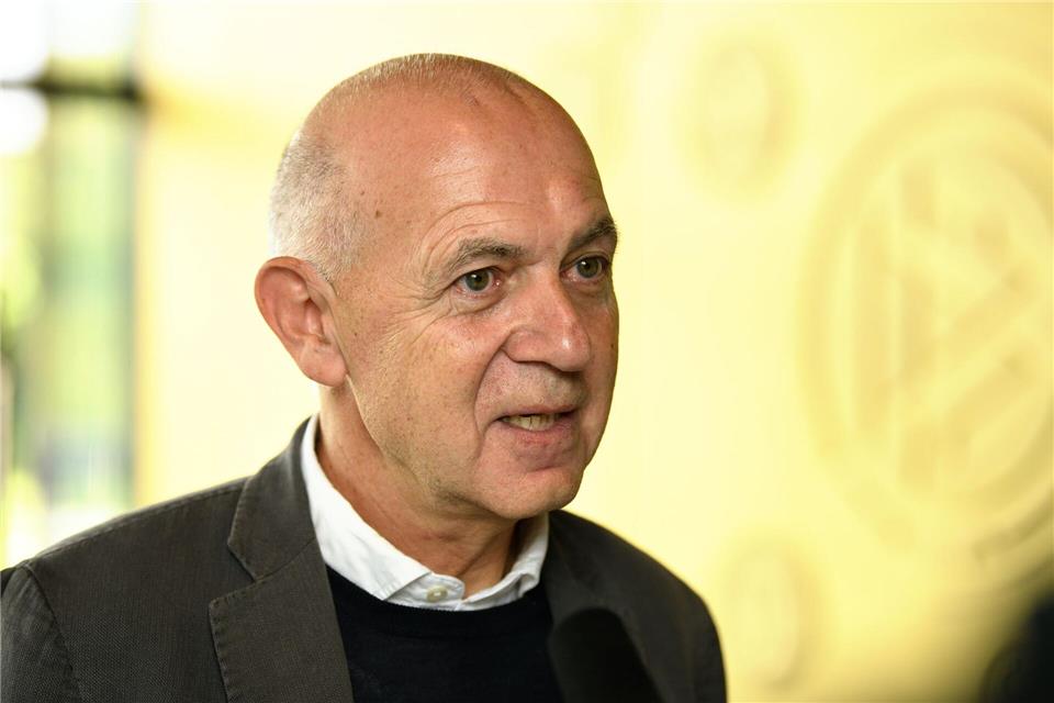 DFB-Präsident Bernd Neuendorf stellte die Initiative vor. (Archivbild)Ardavan Safari/dpa