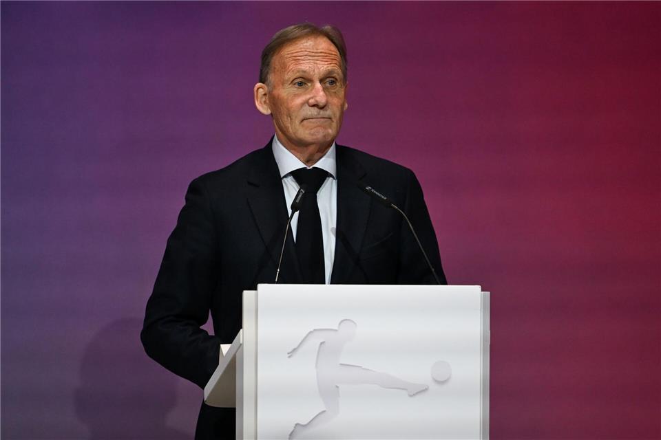 DFB-Vizepräsident Watzke blickt der WM mit gemischten Gefühlen entgegen. (Archiv)Florian Wiegand/dpa