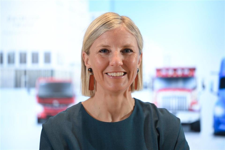 Daimler-Truck-Chefin Karin Radström verdiente trotz Gewinneinbruchs mehr. (Archivbild)Bernd Weißbrod/dpa