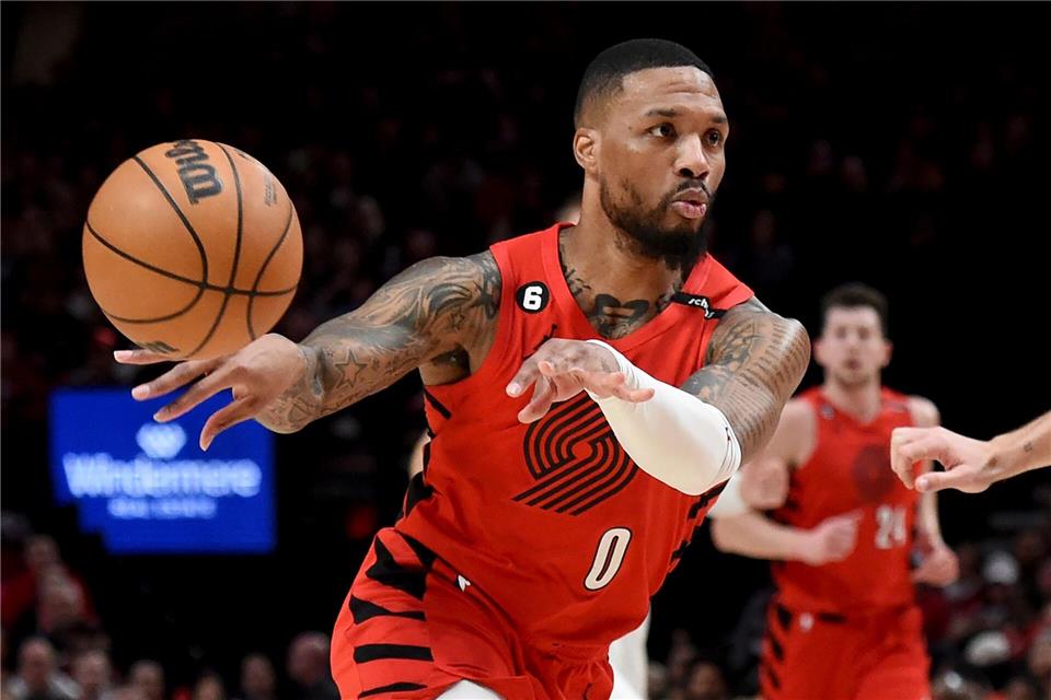 Damian Lillard wird zukünftig wieder für die Portland Trail Blazers spielen.Steve Dykes/AP/dpa