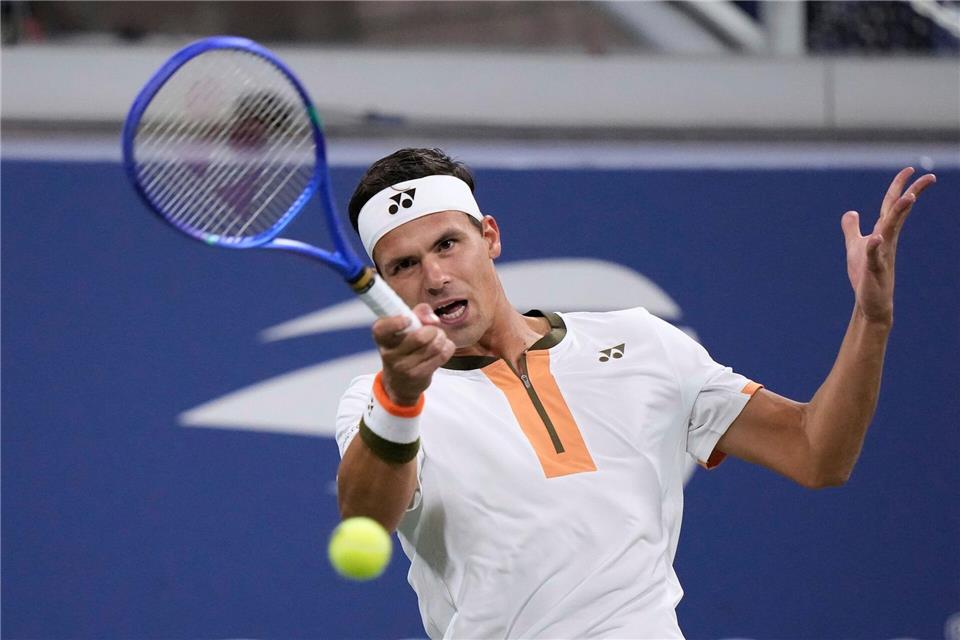 Daniel Altmaier gewinnt sein zweites Fünf-Satz-Match in Serie.Frank Franklin II/AP/dpa
