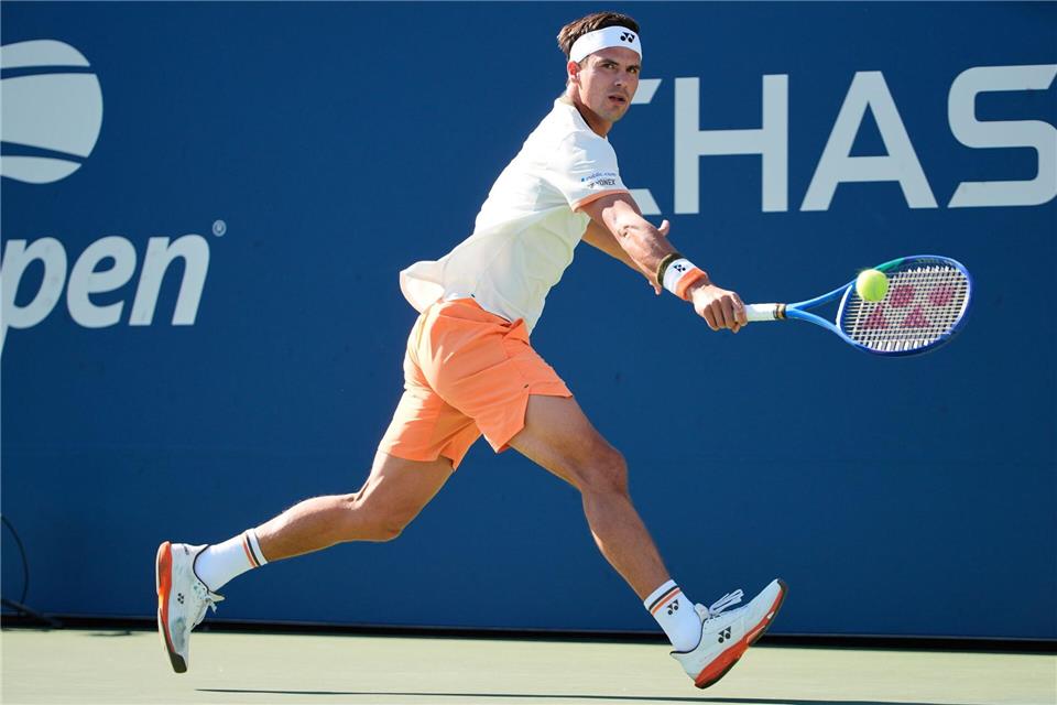Daniel Altmaier konnte seine Partie gegen Alex De Minaur nicht zu Ende spielen.Pamela Smith/FR172156 AP/AP/dpa
