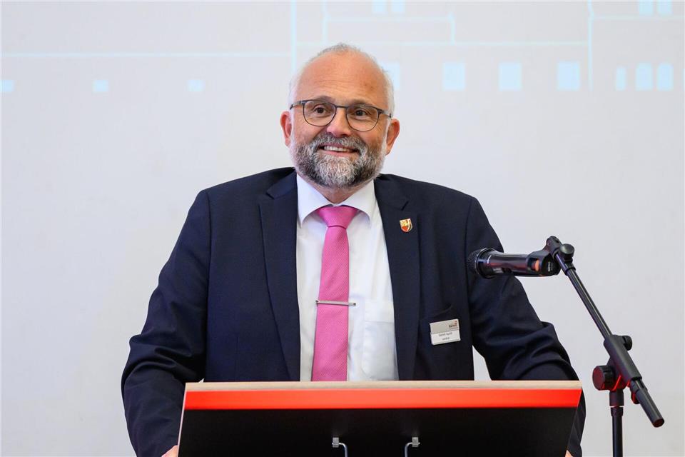Daniel Kurth von der SPD bleibt Landrat im Kreis Barnim. (Archivbild)Patrick Pleul/dpa