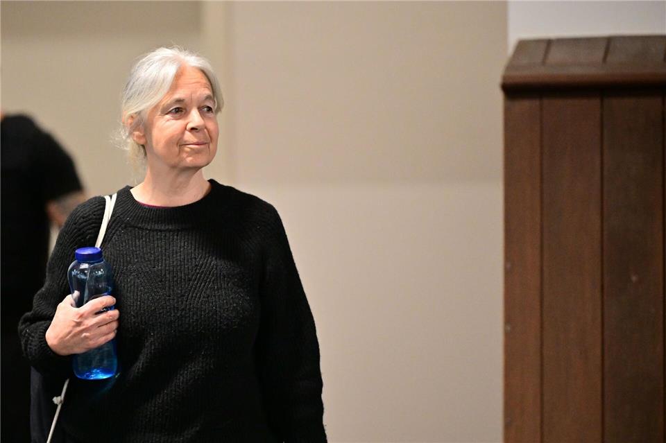 Daniela Klette hielt selbst ihren Schlussvortrag. Sina Schuldt/dpa