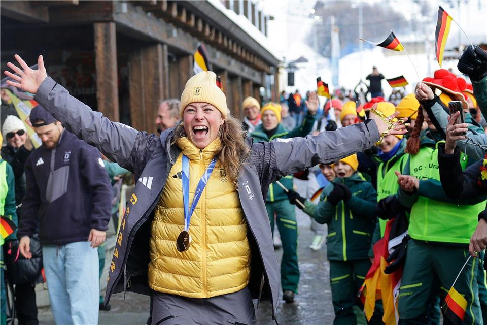 Daniela Maier ist nach ihrem Olympiasieg offen für TV-Auftritte.Oliver Weiken/dpa