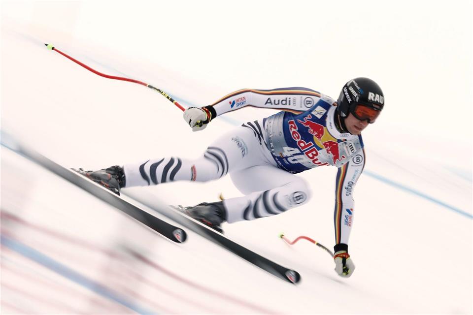 Darf nicht wie erhofft zu Olympia nach Bormio: Abfahrer Luis Vogt. (Archivbild)Gabriele Facciotti/AP/dpa