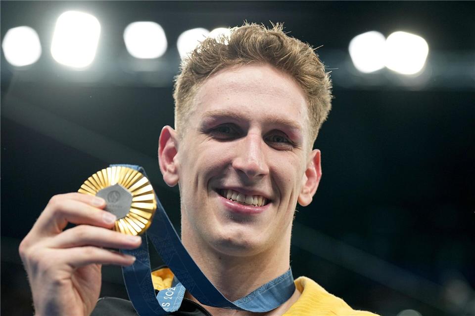 Darf sich Lukas Märtens in Paris wieder über Gold freuen? (Archivbild)Michael Kappeler/dpa