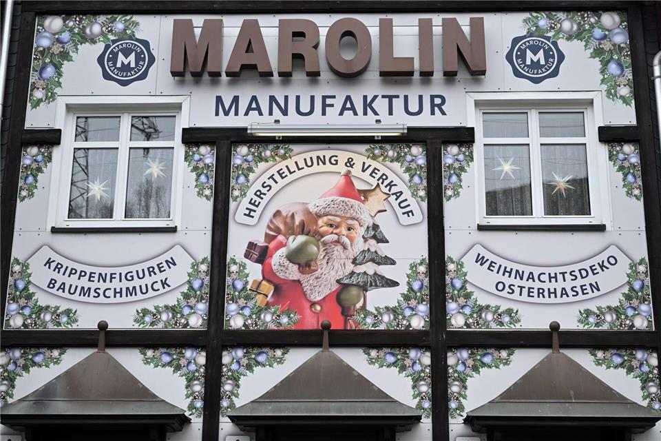Das 1900 gegründete Unternehmen Marolin ist vor allem für seine Weihnachtsfiguren bekannt.Martin Schutt/dpa