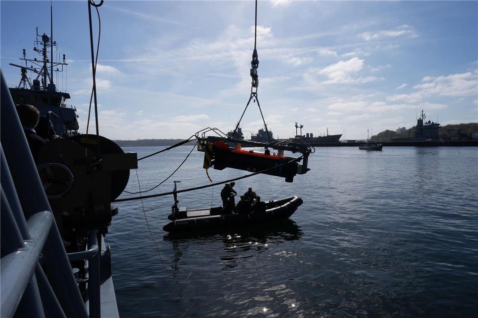 Das 3. Minensuchgeschwader der Deutschen Marine verfügt über ferngesteuerte Ausrüstung.Marcus Brandt/dpa