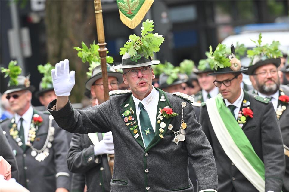 Das 496. Schützenfest in Hannover war am Freitag eröffnet worden. Julian Stratenschulte/dpa