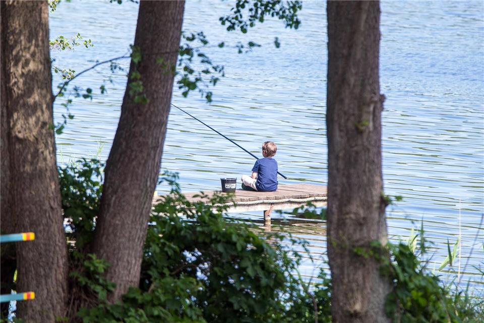 Das Angeln erfreut sich in Brandenburg weiterhin großer Beliebtheit. (Symbolbild)Jens B�ttner/dpa-Zentralbild/dpa